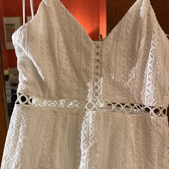 Chelsea Crochet Ruffle Dress - Picture 3 of 4